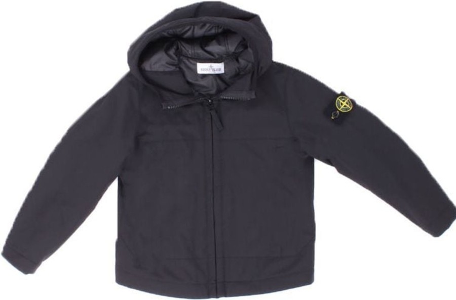 Kids Stone Island Junior Jassen | Stone Island Junior Coats Black Zwart