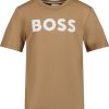 Kids Hugo Boss T-Shirts | Hugo Boss Boss Kinder Jongens T-Shirt Beige Beige