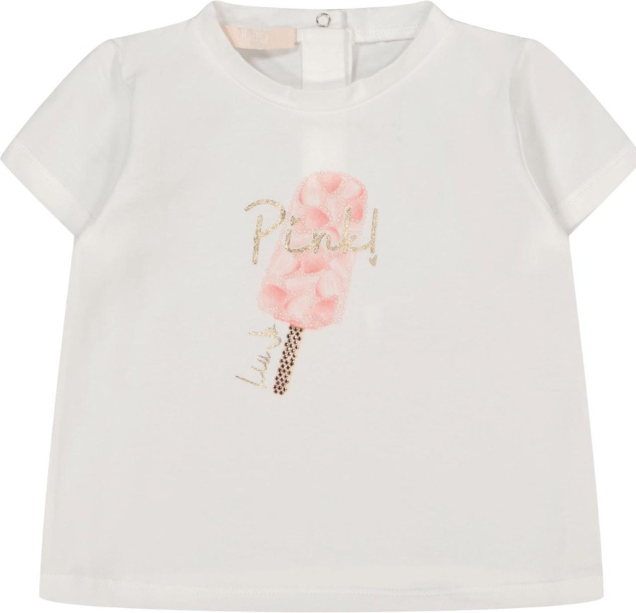 Kids Liu Jo Shirts | Liu Jo Liu Jo Baby Meisjes T-Shirt Wit Wit