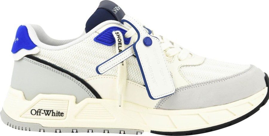 Heren OFF-WHITE | Off-White Kickof White Navy Blu Wit