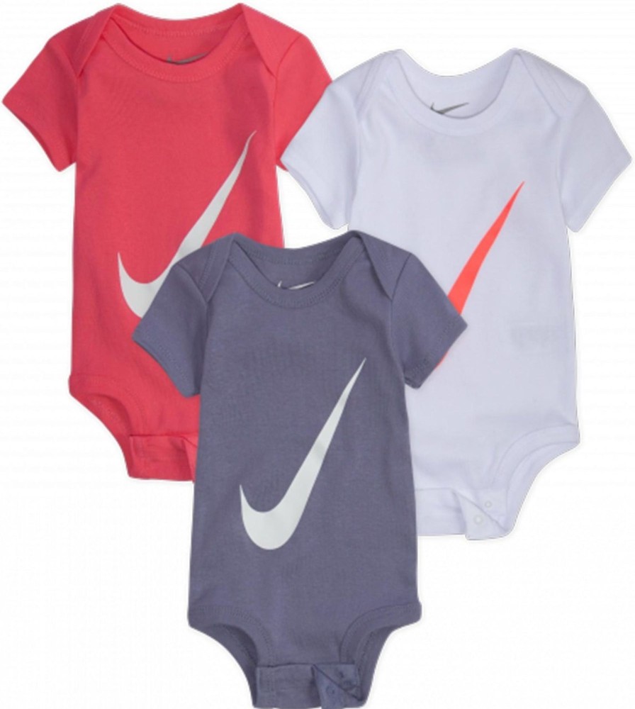 Kids Nike Sets | Nike Body Kid Nhn Swoosh 3 Pack S/S Ln0272.A5K Divers