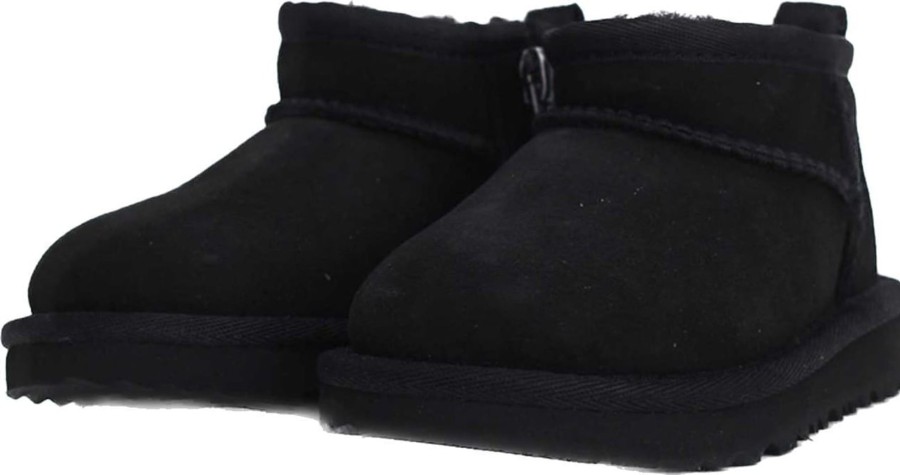 Kids UGG Laarzen | Ugg Classic Ultra Mini Tdl Black Zwart