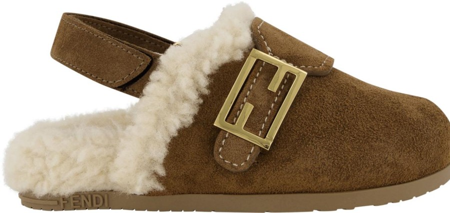 Kids Fendi Sandalen | Fendi Fendi Kinder Meisjes Sandalen Bruin Bruin