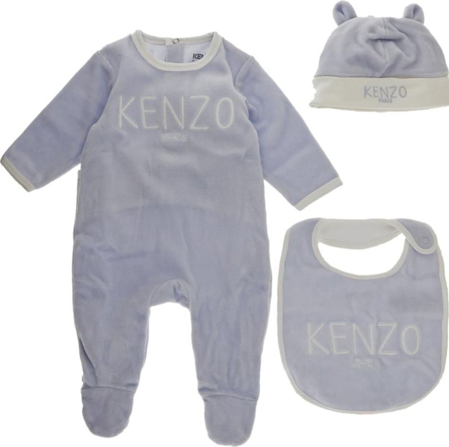 Kids Kenzo Sets | Kenzo Kenzo Kids K98143 Boxpakje Licht Blauw Blauw