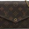 Dames Louis Vuitton | Louis Vuitton Monogram Pochette Felicie Bruin