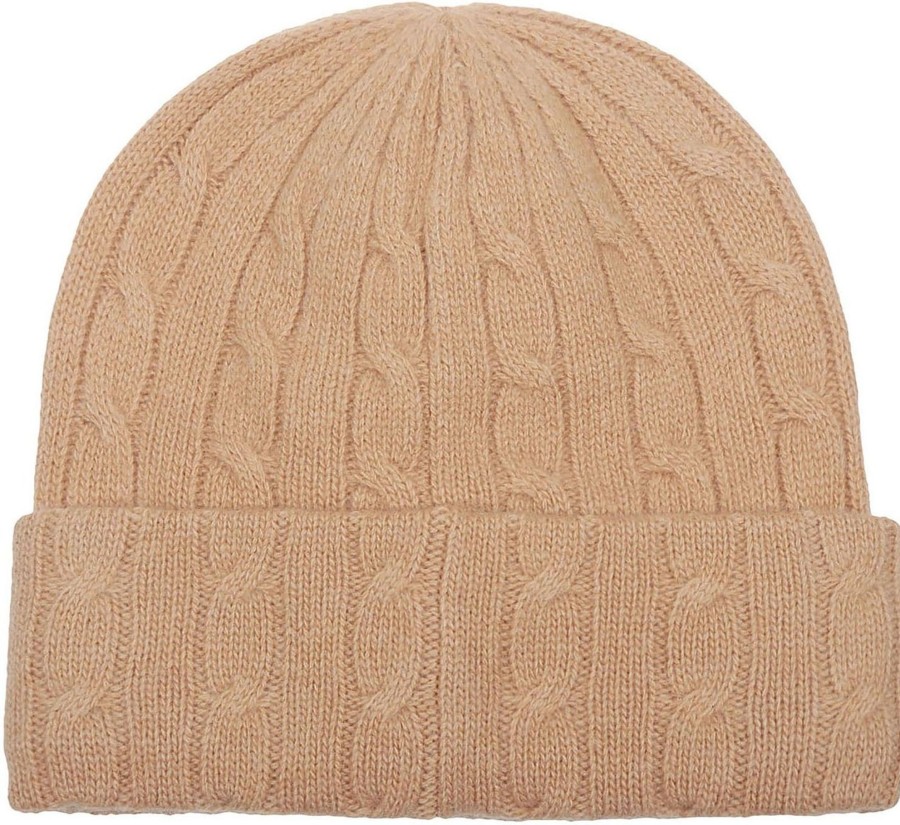 Dames Ralph Lauren | Ralph Lauren Cuff Cold Weather Hat Brown Bruin