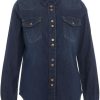 Dames Pinko | Pinko Denim Shirt "Caroline" Blauw