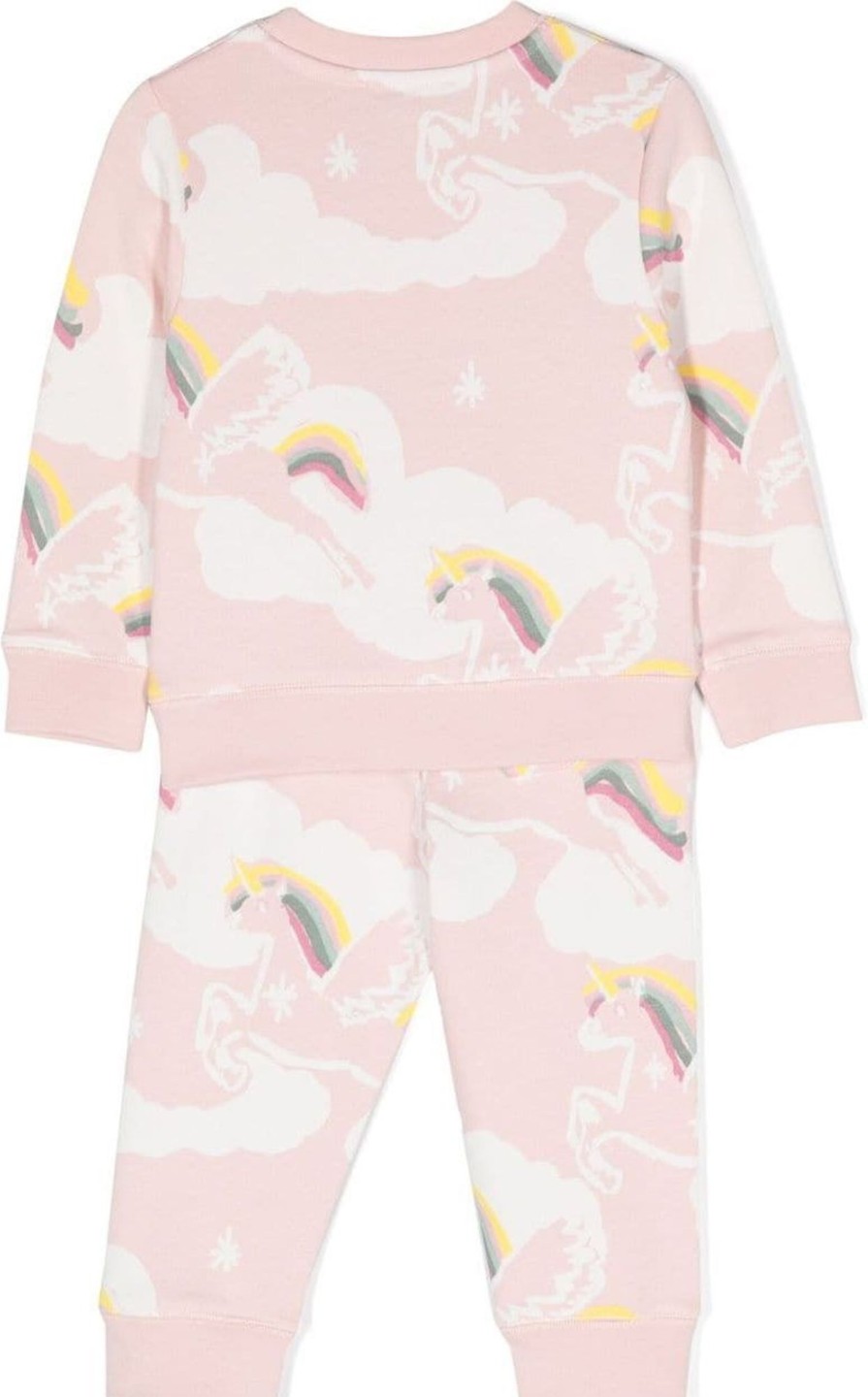 Kids Stella McCartney Jumpsuits | Stella Mccartney Fleece Tracksuit Purple Paars