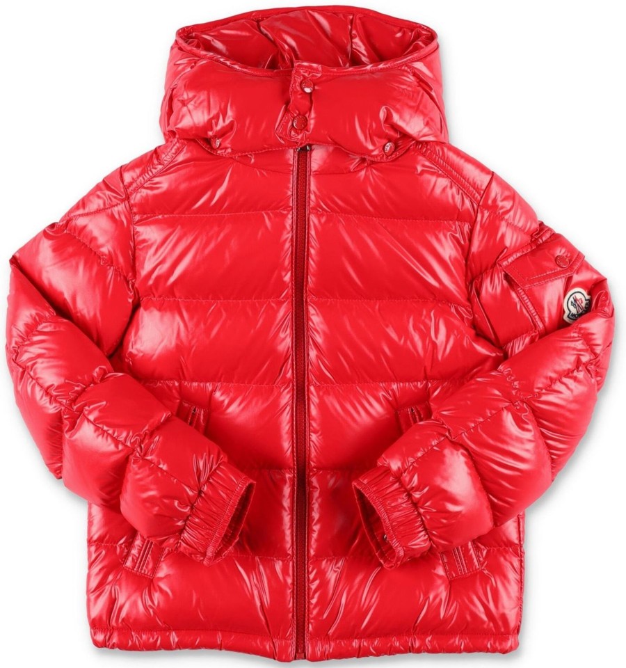 Kids Moncler Overhemden | Moncler New Maya Downjacket Rood