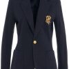 Dames Ralph Lauren | Ralph Lauren Blazer With Logo Blauw