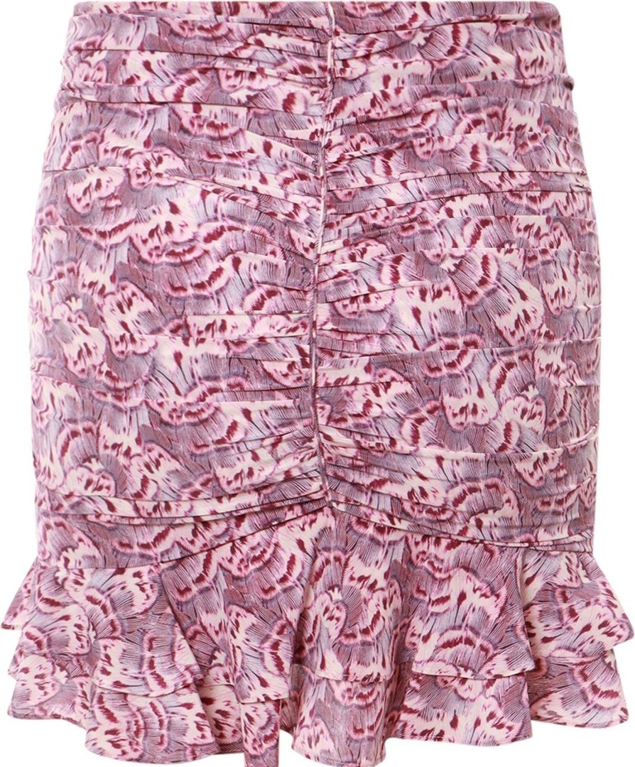 Dames Isabel Marant | Isabel Marant Multicolor Silk Skirt Divers