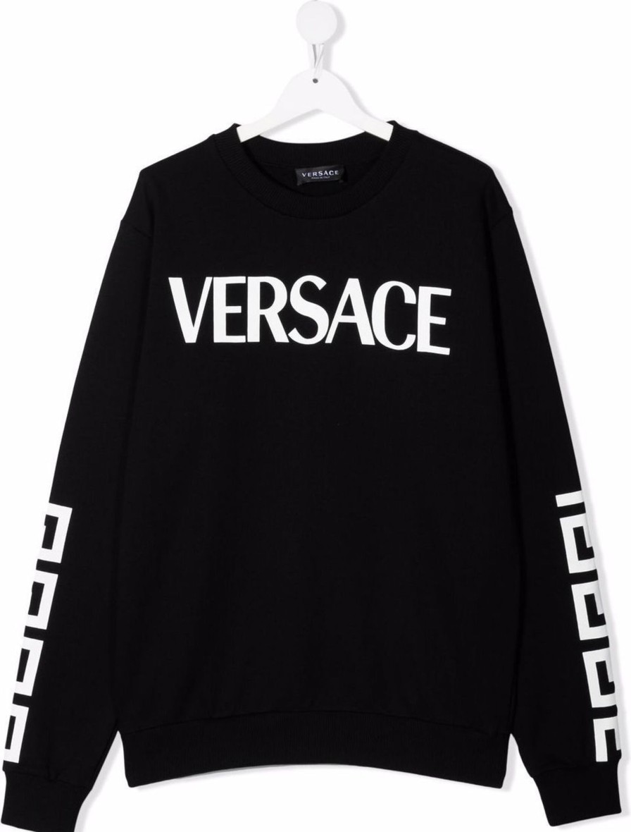 Kids Versace Tops | Versace Sweatshirt Black Zwart