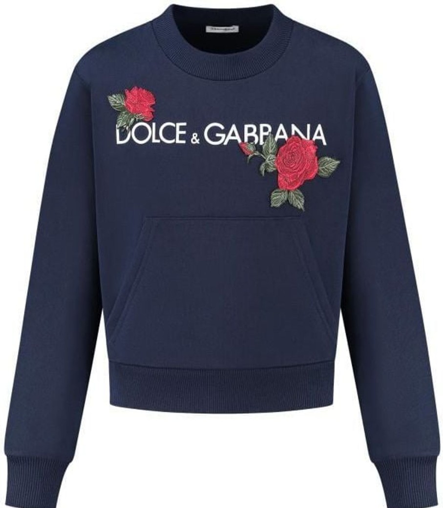 Kids Dolce & Gabbana Truien | Dolce & Gabbana Sweatshirt Blauw