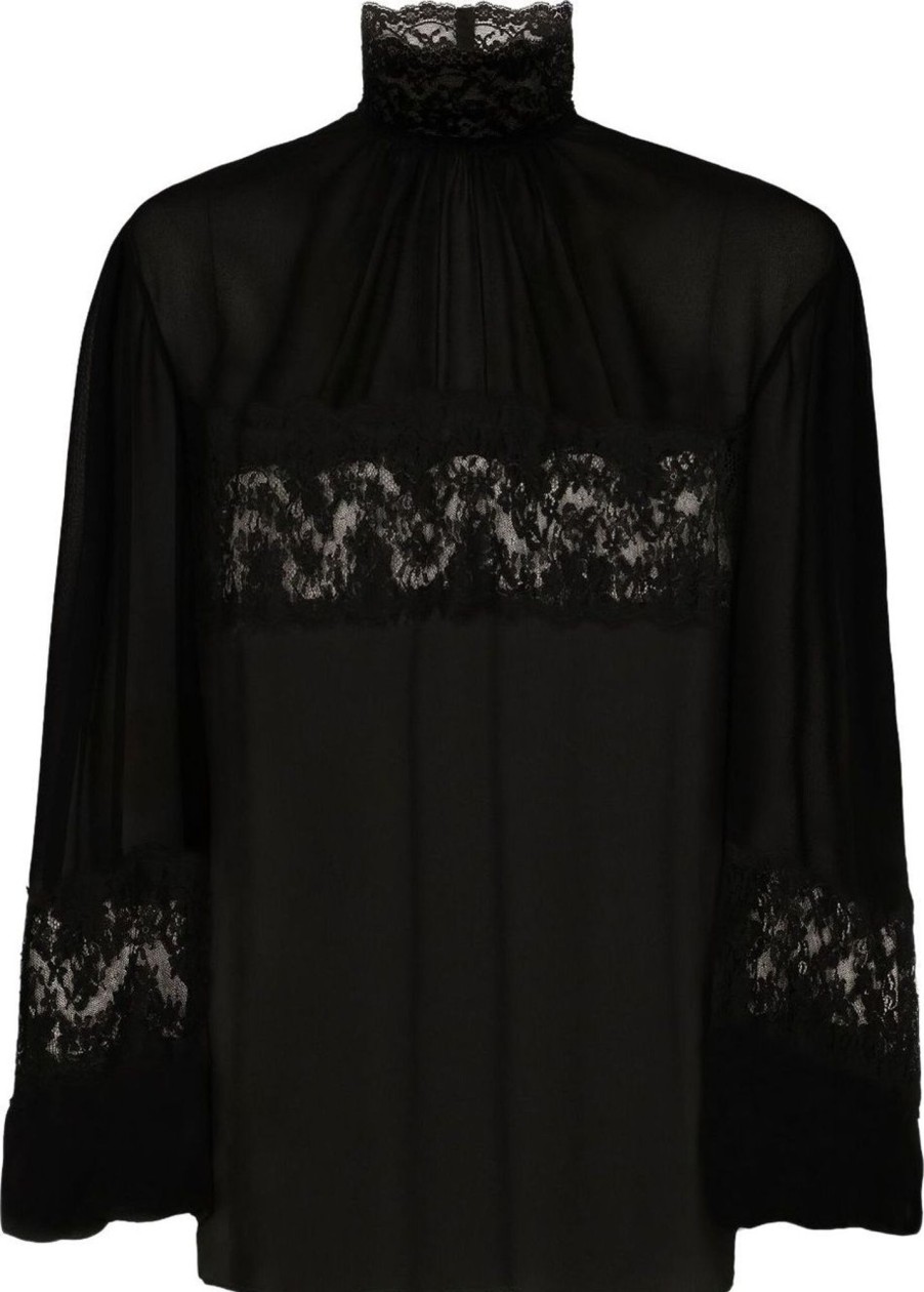 Dames Dolce & Gabbana | Dolce & Gabbana Shirts Black Zwart