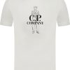 Heren CP Company | Cp Company C.P. Company T-Shirt Wit Wit