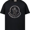 Kids Moncler Tops | Moncler Moncler Kinder Meisjes T-Shirt Zwart Zwart