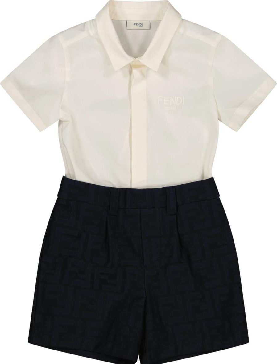 Kids Fendi Colberts | Fendi Fendi Kids Dresses Blue Blauw