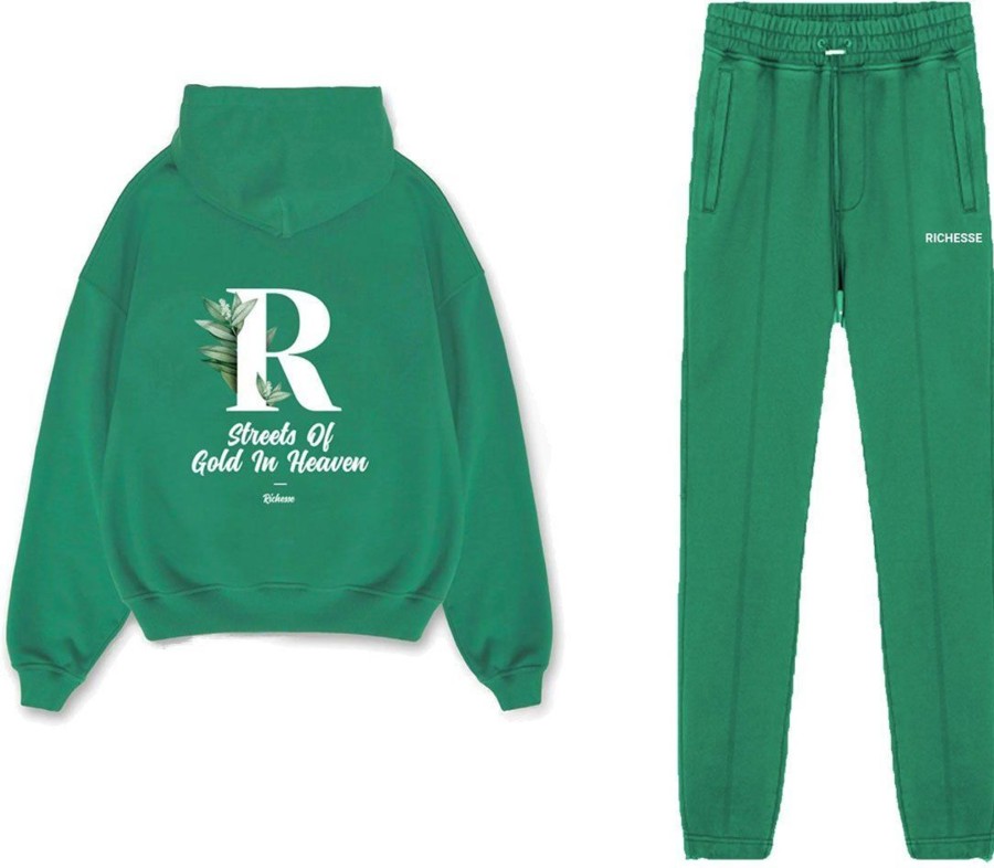 Heren Richesse | Richesse Heaven Tracksuit Groen Groen