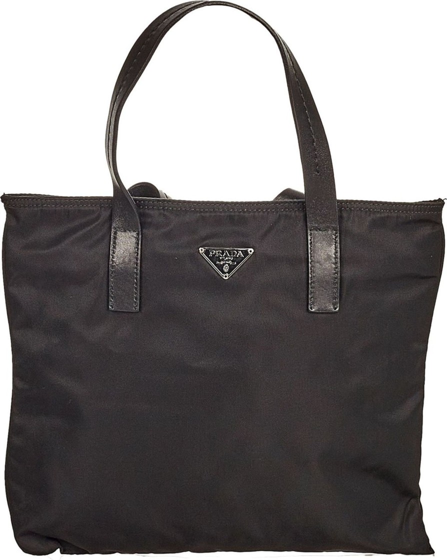 Dames Prada | Prada Tessuto Tote Bag Zwart