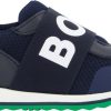 Kids Hugo Boss Sneakers | Hugo Boss Boss Kinder Jongens Sneakers Navy Blauw