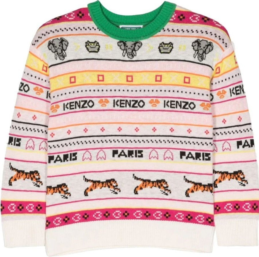 Kids Kenzo Truien | Kenzo Pull Taupe Taupe