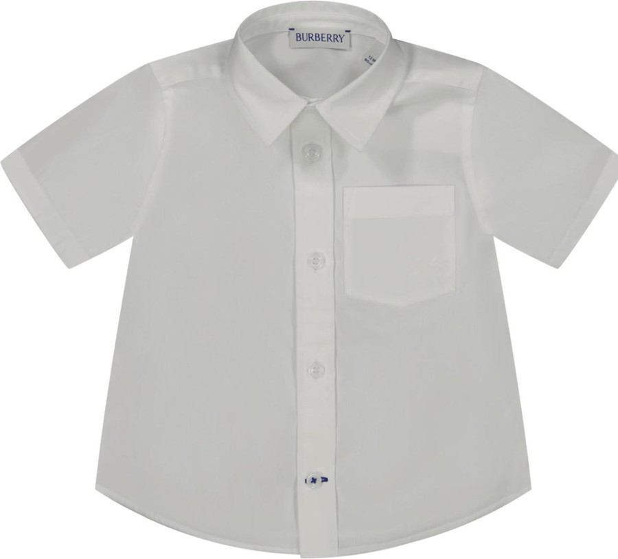 Kids Burberry Blouses | Burberry Burberry Baby Jongens Blouse Wit Wit