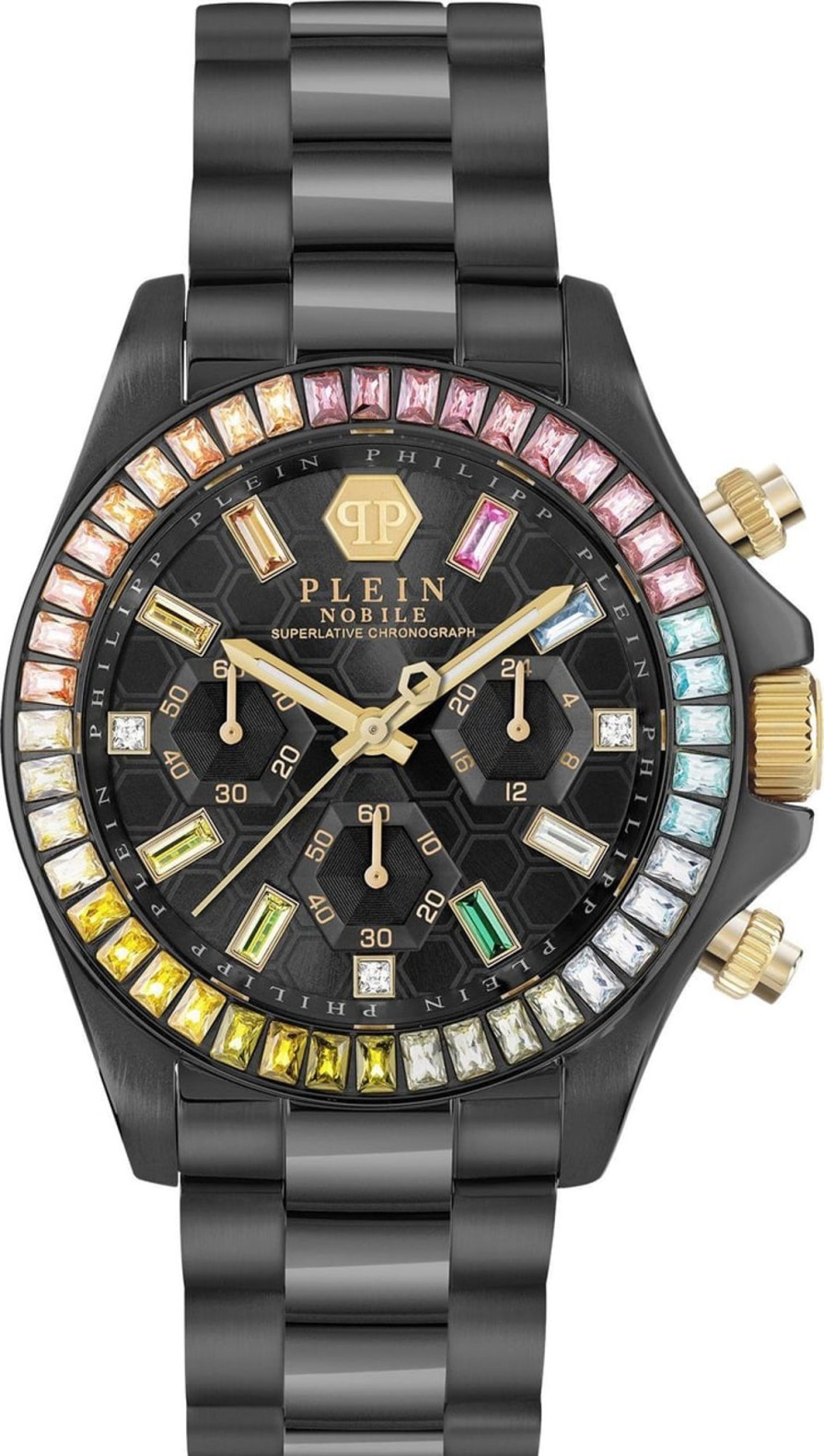 Dames Philipp Plein | Philipp Plein Pwsba0623 Nobile Lady Horloge 38 Mm Zwart