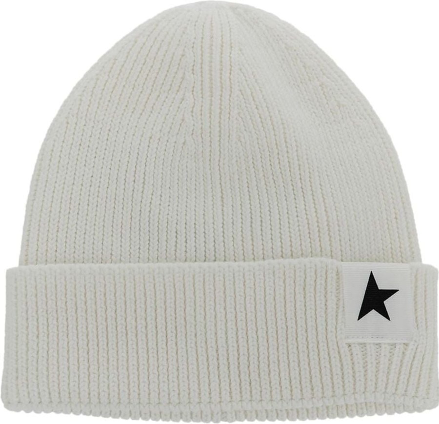 Kids Golden Goose Accessoires | Golden Goose Knit Beanie Hat Wit