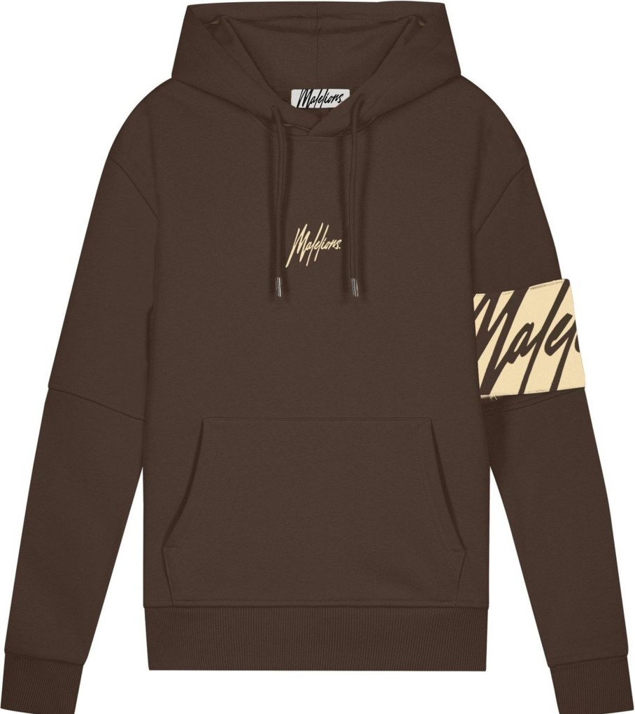 Dames Malelions | Malelions Captain Hoodie - Brown/Taupe Bruin