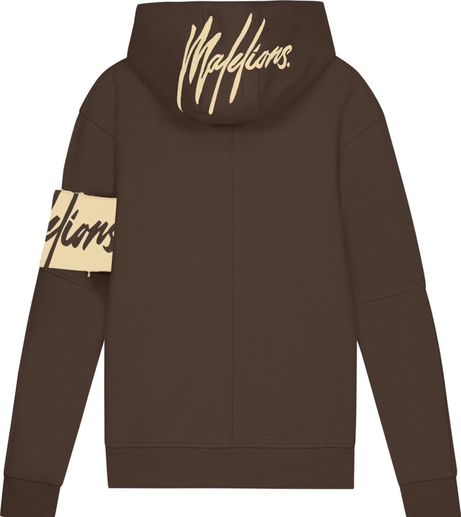 Dames Malelions | Malelions Captain Hoodie - Brown/Taupe Bruin