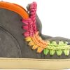 Kids MOU Laarzen | Mou Eskimo Sneaker Rainbow Stitching Beige