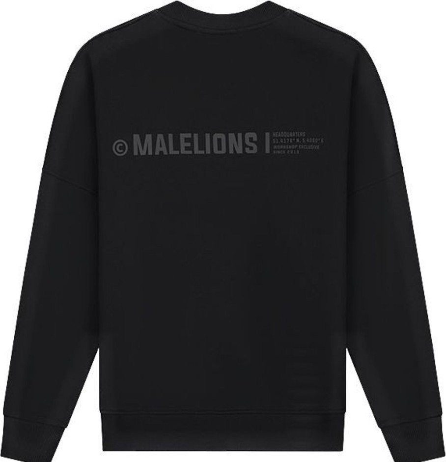 Dames Malelions | Malelions Women Studio Sweater - Black Zwart