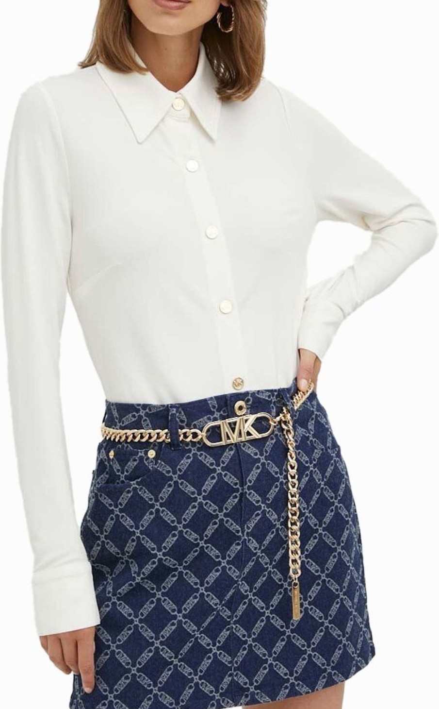 Dames Michael Kors | Michael Kors Shirts White Wit