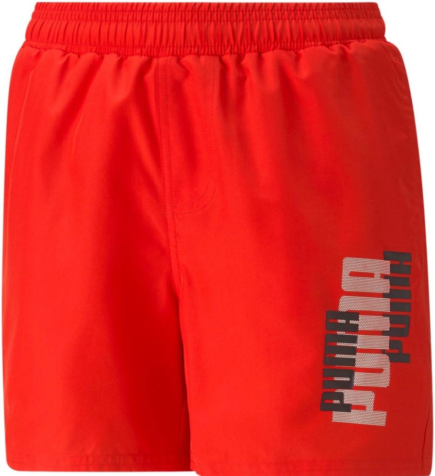 Kids Puma Shorts | Puma Shorts Kid Ess + Logolab Woven 673269.11 Rood