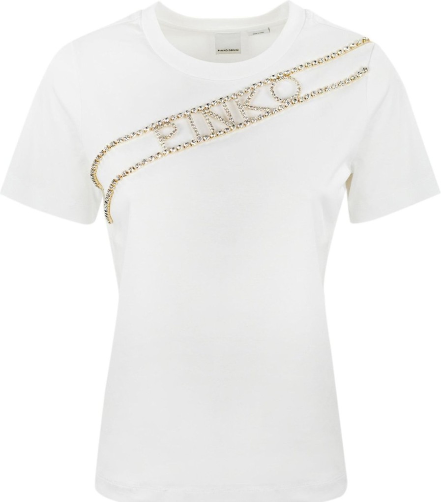 Dames Pinko | Pinko Pinko T-Shirts And Polos White Wit