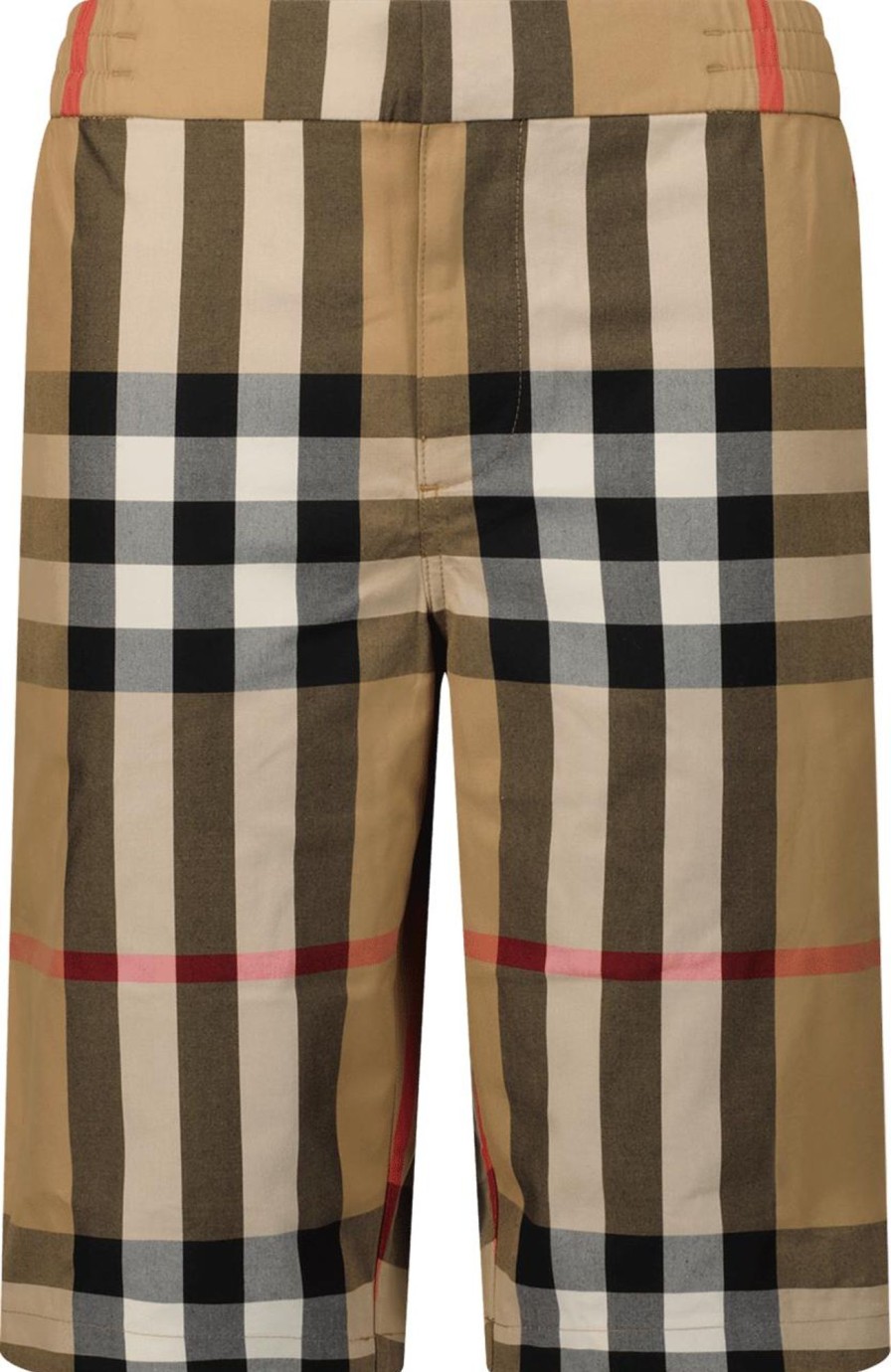 Kids Burberry Shorts | Burberry Burberry Kinder Jongens Shorts Beige Beige