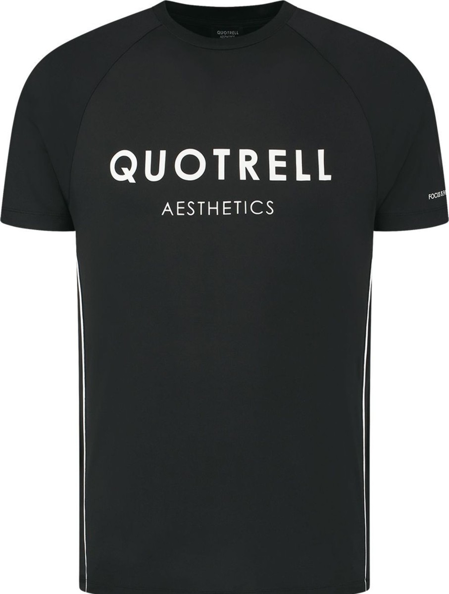 Heren Quotrell | Quotrell Olympia T-Shirt | Black/White Zwart