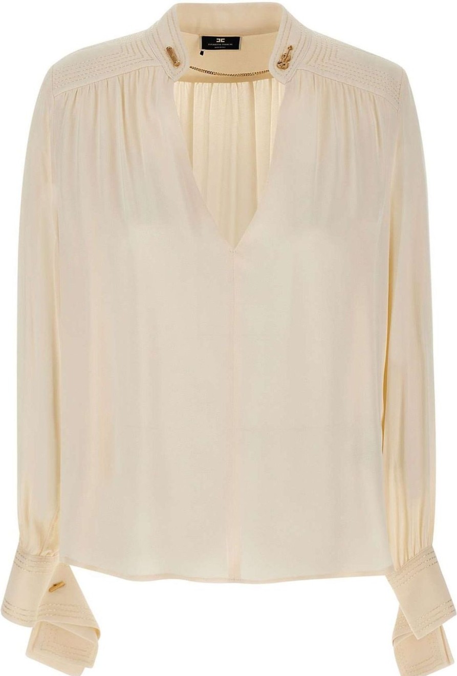 Dames Elisabetta Franchi | Elisabetta Franchi Blouse Beige Beige