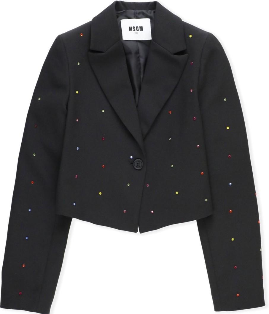 Kids MSGM Jassen | Msgm Jackets Black Zwart