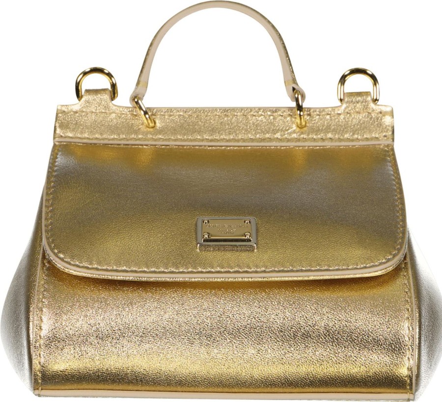 Kids Dolce & Gabbana Tassen | Dolce & Gabbana Dolce & Gabbana Kinder Meisjes Tas Goud Metallic