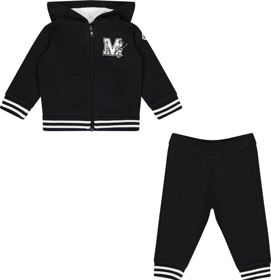 Kids Moncler Babypakjes | Moncler Moncler Baby Jongens Joggingpak Zwart Zwart