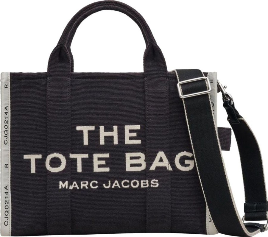 Dames Marc Jacobs | Marc Jacobs Marc Jacobs The Medium Tote In Black Jacquard Zwart