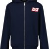 Kids Dsquared2 Vesten | Dsquared2 Dsquared2 Kinder Unisex Vesten Cobalt Blauw Blauw