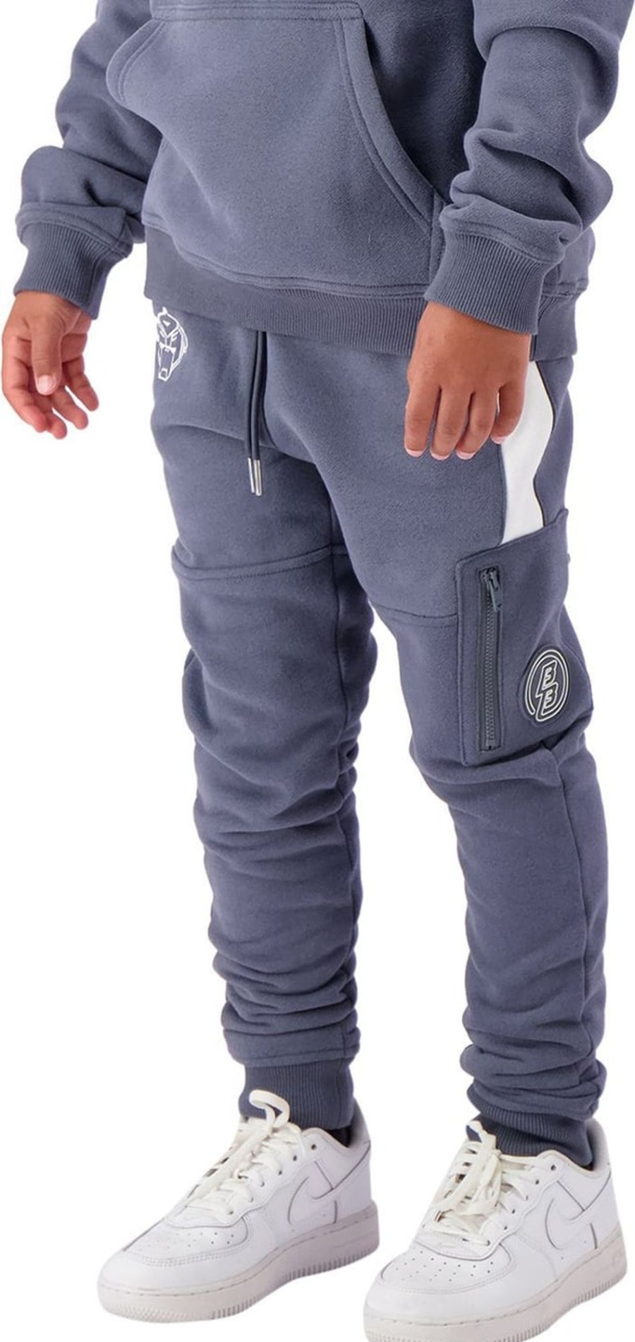 Kids Black Bananas Broeken | Black Bananas Jr Stripe Sweatpants Grijs