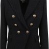 Dames Balmain | Balmain Tweed Blazer Zwart