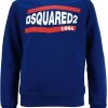 Kids Dsquared2 Truien | Dsquared2 Sweater 1964 Blauw Relax Fit Blauw