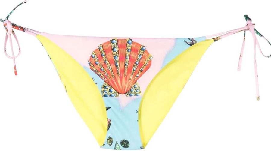 Dames Versace | Versace Shell Print Bikini Bottoms Divers