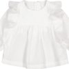 Kids Chloé Blouses | Chloe Chloe Baby Meisjes Blouse Off White Wit