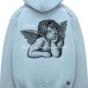 Heren JORCUSTOM | Jorcustom Angel Zipped Hoodie Blue Blauw