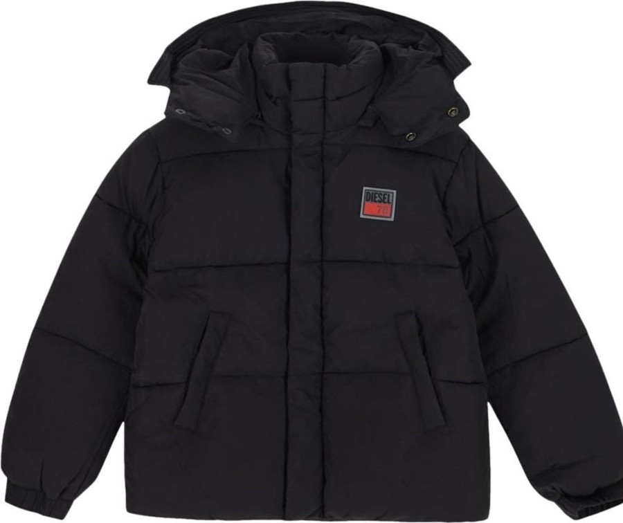 Kids Diesel Jassen | Diesel Down Jacket Zwart